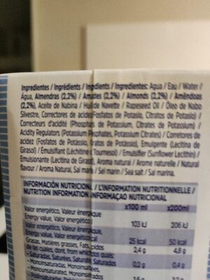 Bebida de Almendra Sin Azucar x 1000ml
