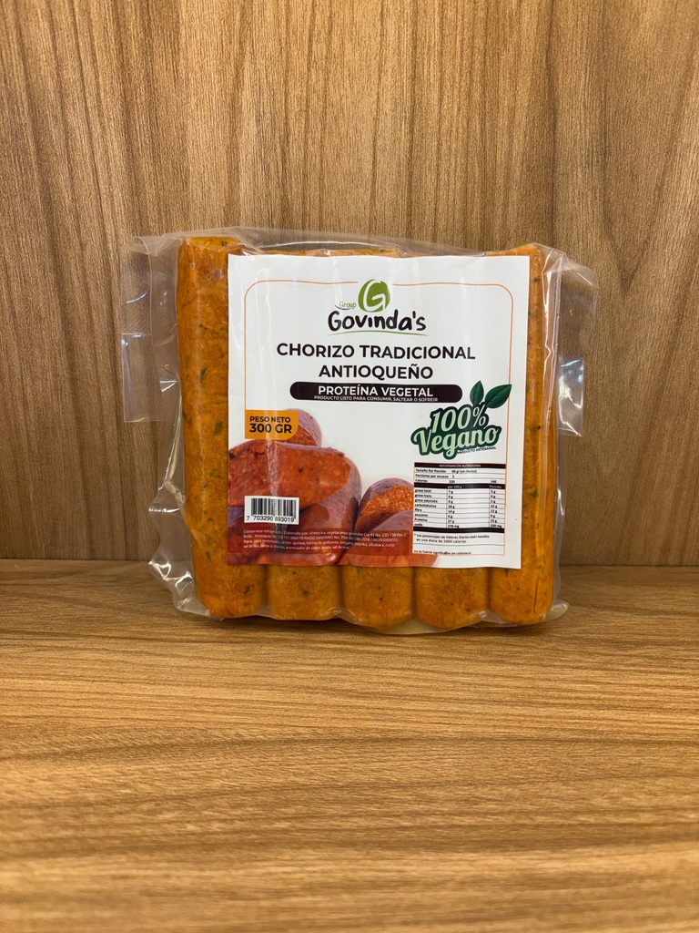 [GOVINDAS-3] Chorizo Tradicional Antioqueña x 300 Gr
