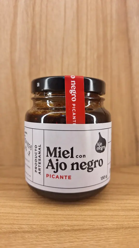 Miel con Ajo Negro Picante x 130 Gr