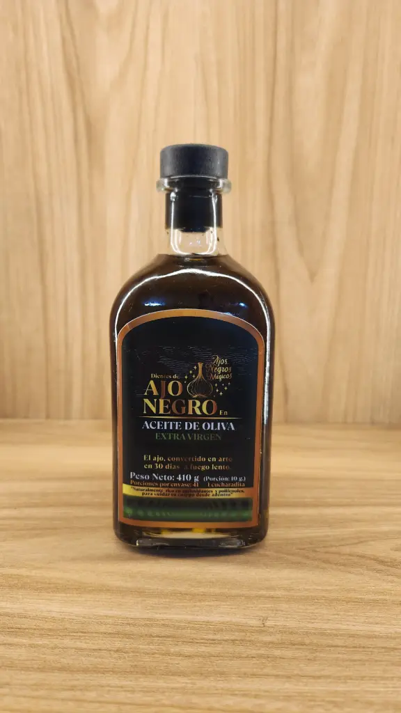 Ajo Negro en Aceite de Oliva x 410 Gr
