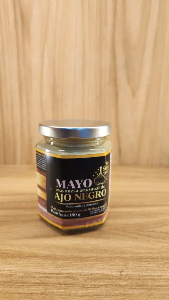 Ajo Negro Mayonesa Artesanal x 180 Gr