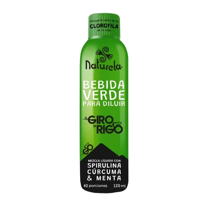 Bebida Verde para Diluir Spirulina, Curcuma & Menta x 120 ml