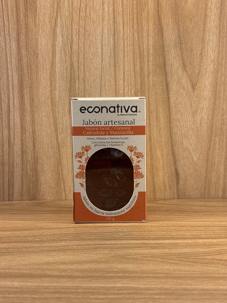 Jabon Artesanal Calendula y Manzanilla Econativa x 100Gr
