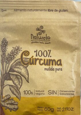[NUTRESA-06] Bebida de Cúrcuma en Polvo Cultivo Ecológico Naturela x 60g
