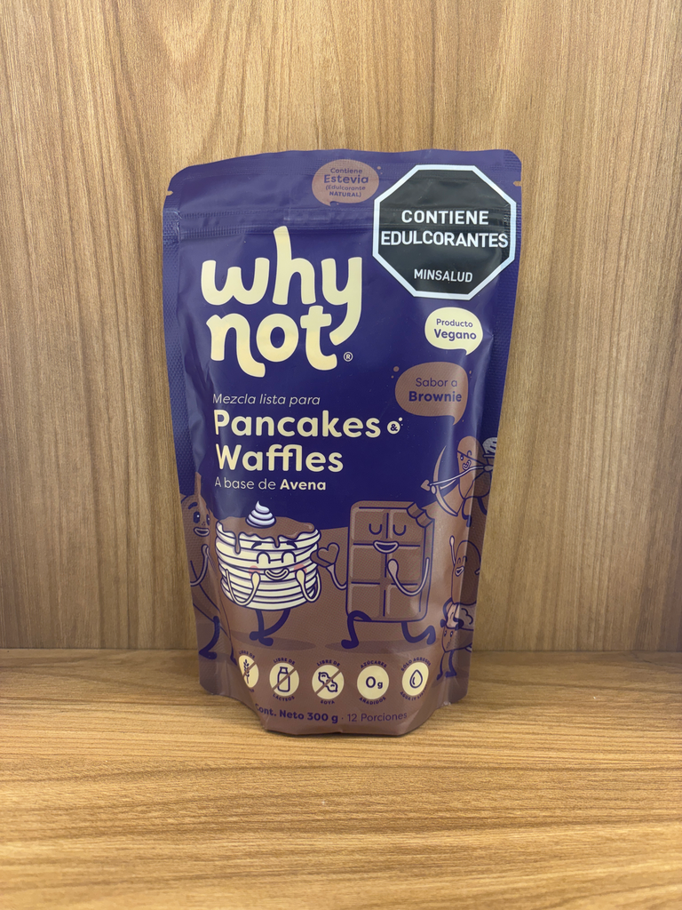 [WHYNOT-15] Mezcla pancakes & waffles BROWNIE x 300g