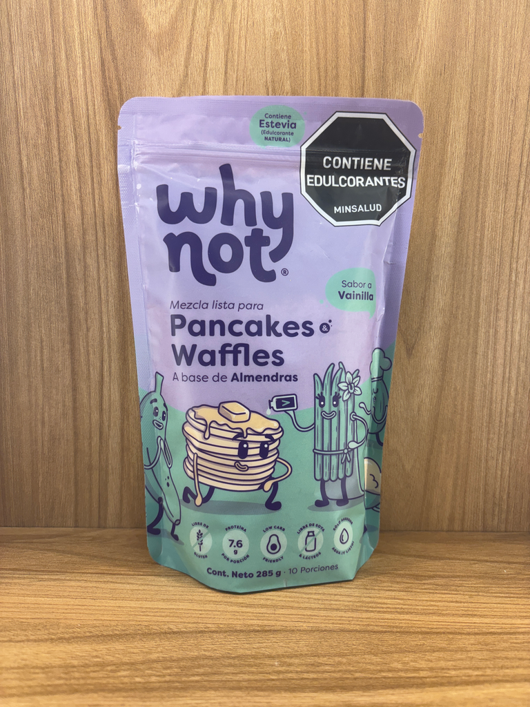 [WHYNOT-13] Mezcla pancakes & waffles Almendra Vainilla x 285g