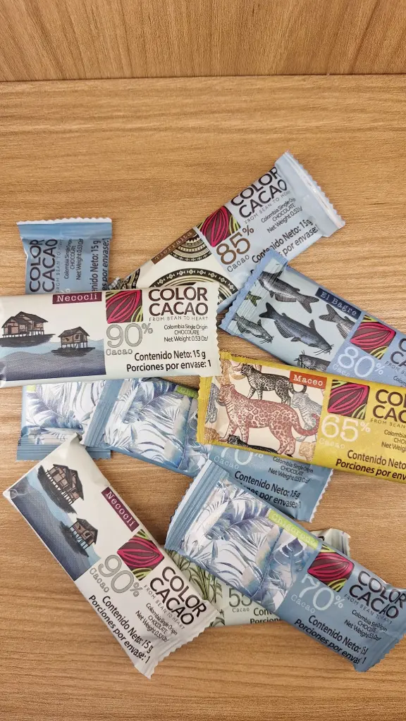 [COLORCACAO-10] Barra de Chocolate Variada x 15g