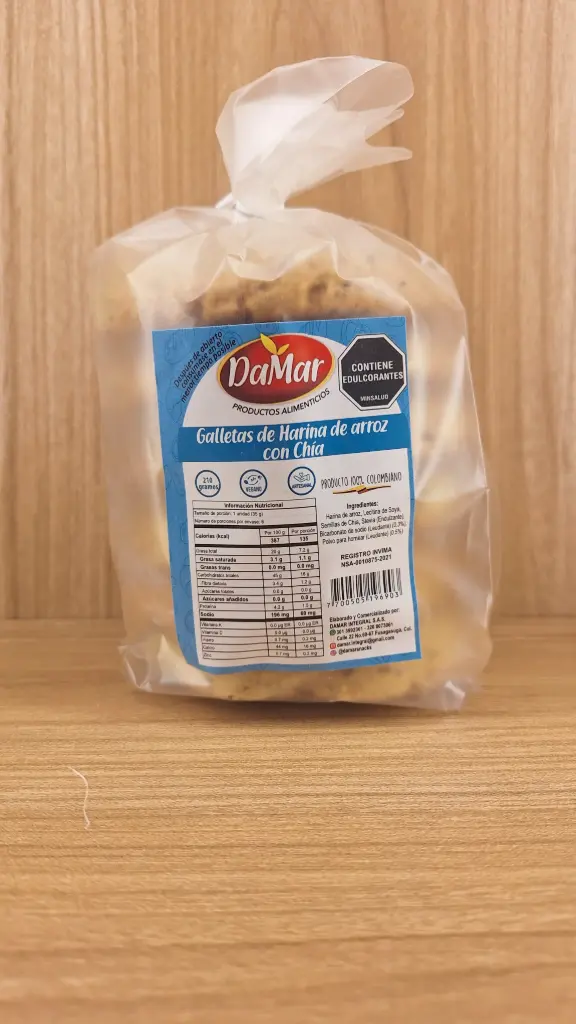 [DAMAR-6] Galleta con Chia x 6und
