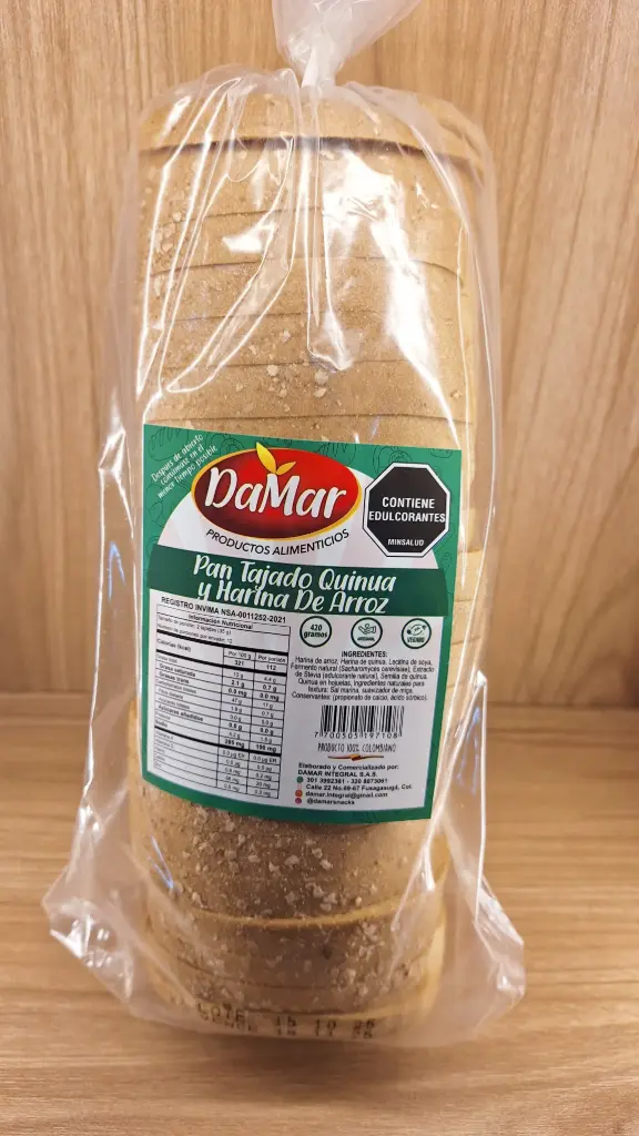 [DAMAR-12] Pan Tajado de Quinua