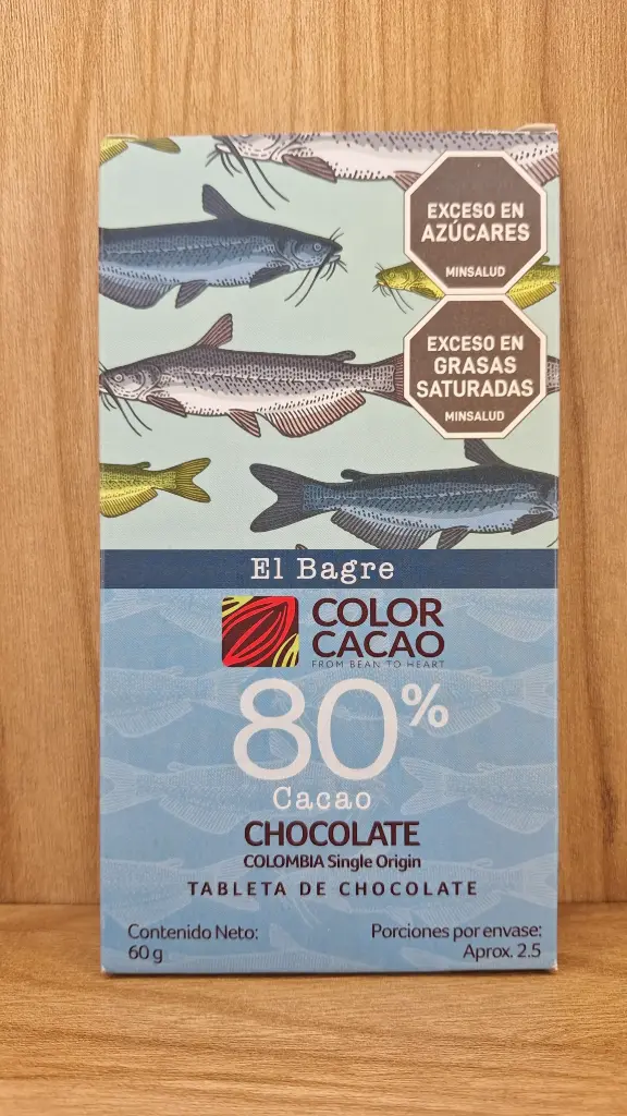 [COLORCACAO-3] Barra de Chocolate El Bagre 80% x 60g