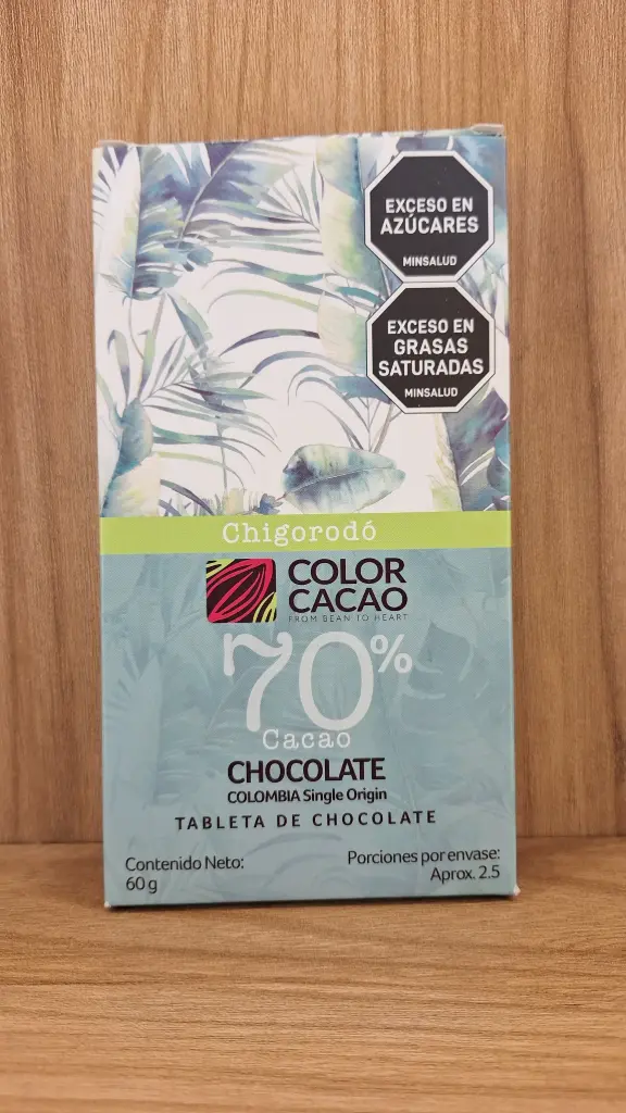Barra de Chocolate Chigorodo 70% x 60g