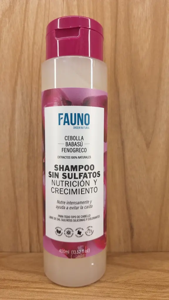 [FAUNO-18] Shampoo Sin Sulfatos Nutricion y Crecimiento x 400ml