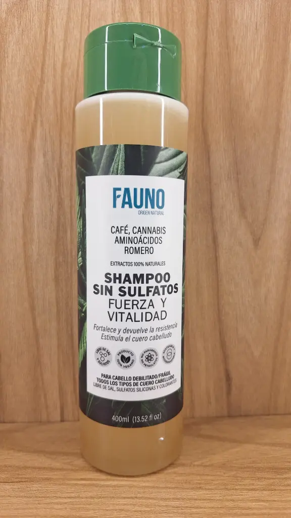 [FAUNO-17] Shampoo Sin Sulfatos Fuerza y Vitalidad x 400ml