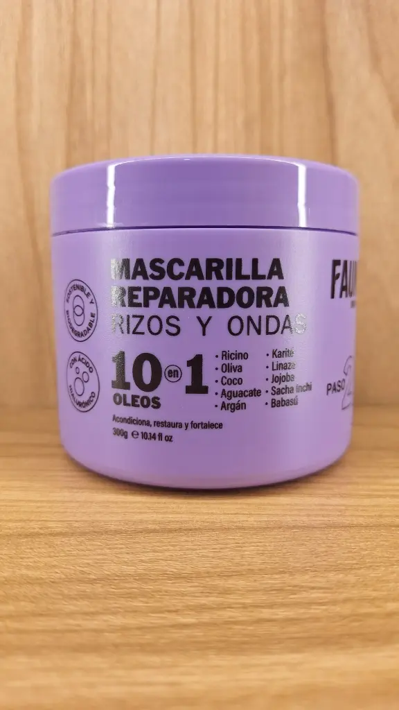 [FAUNO-10] Mascarilla Reparadora Rizos y Ondas x 300ml