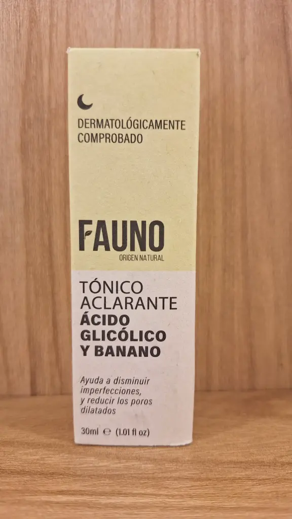 [FAUNO-21] Tonico Aclarante Acido Glicolico y Banano x 30ml