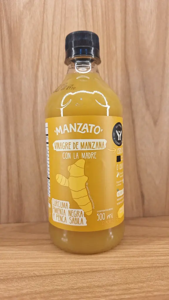 [MANZATO-3] Vinagre de Manzana Curcuma x 500ml