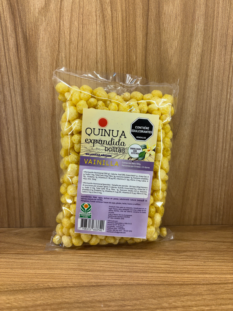 [MONTESOL-16] Quinua Expandida Vainilla x 100g