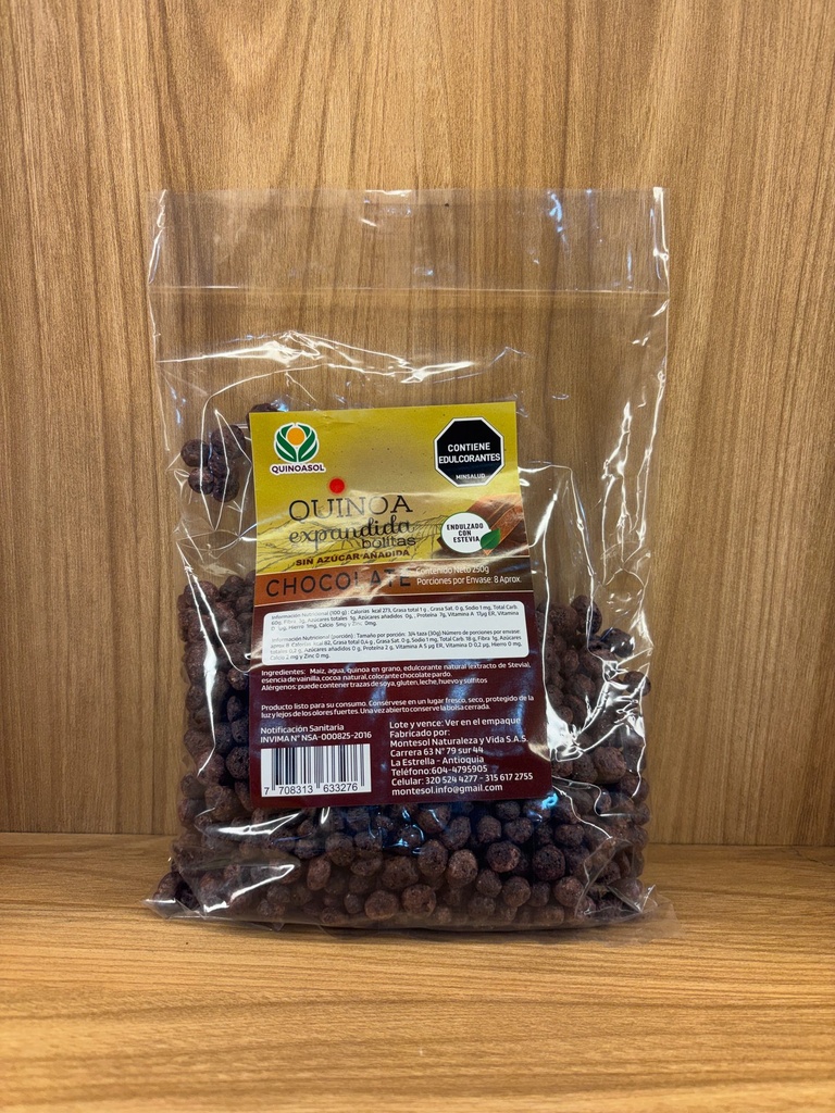 [MONTESOL-7] Quinua Expandida Chocolate x 250g