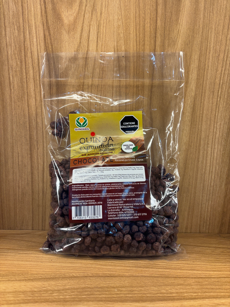 [MONTESOL-7] Quinua Expandida Chocolate x 250g