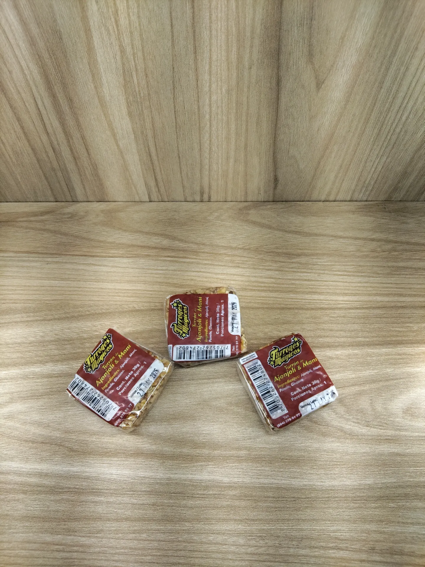 Turrón de Ajonjolí y Maní x Unidad