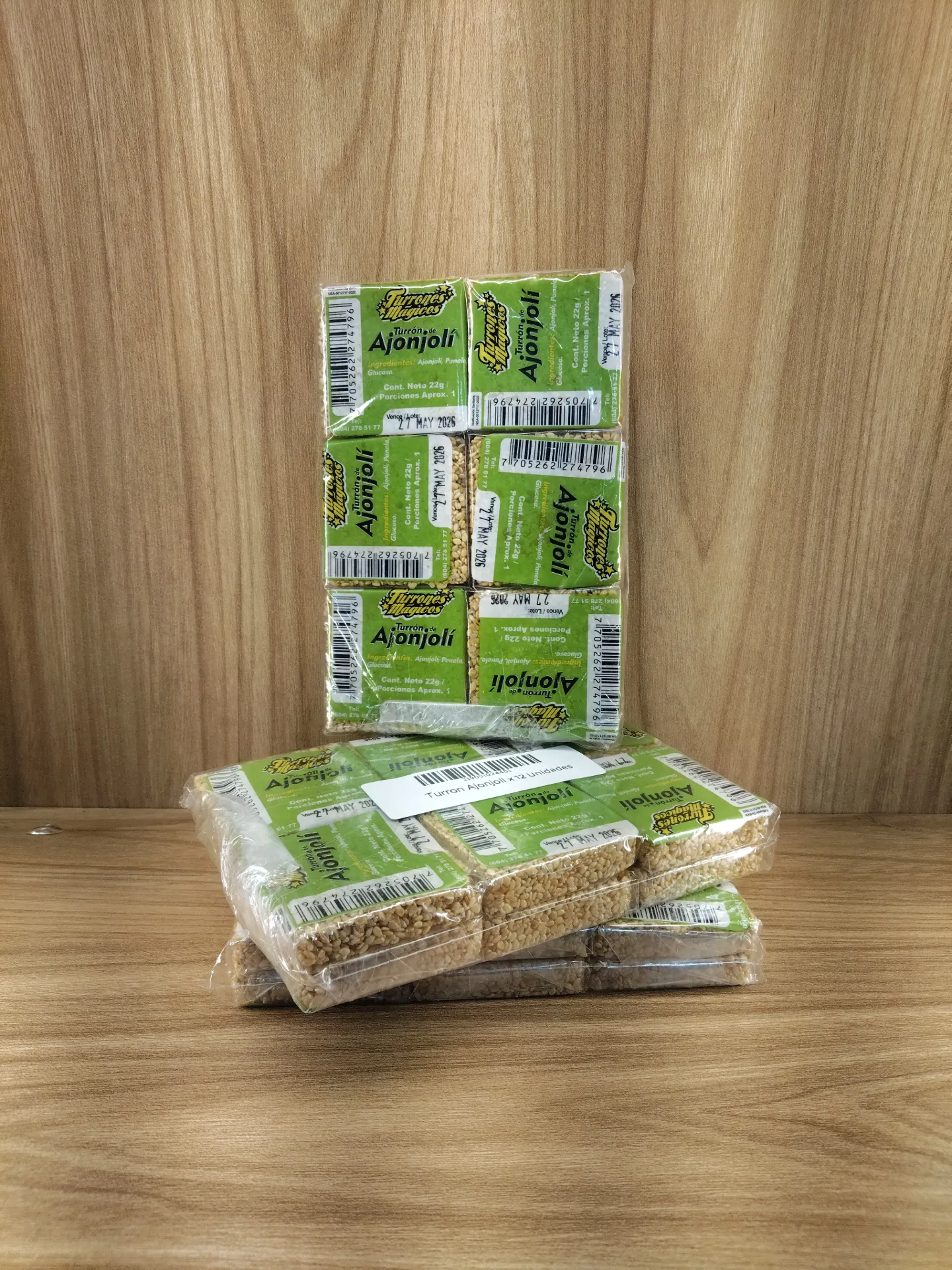 [TURRONESMÁGICOS-1] Ajonjolí x 12 unidades