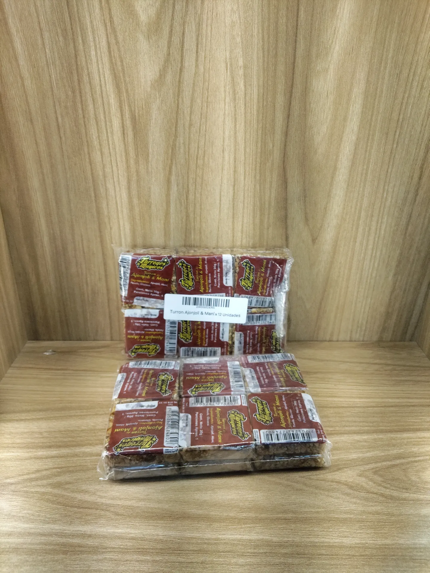 Turrón de Ajonjolí y Maní x 12 unidades