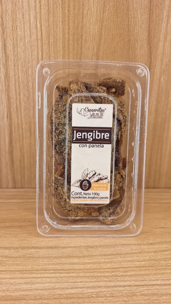 [CASCARITAS-4] Jengibre con Panela Confitado x 100g