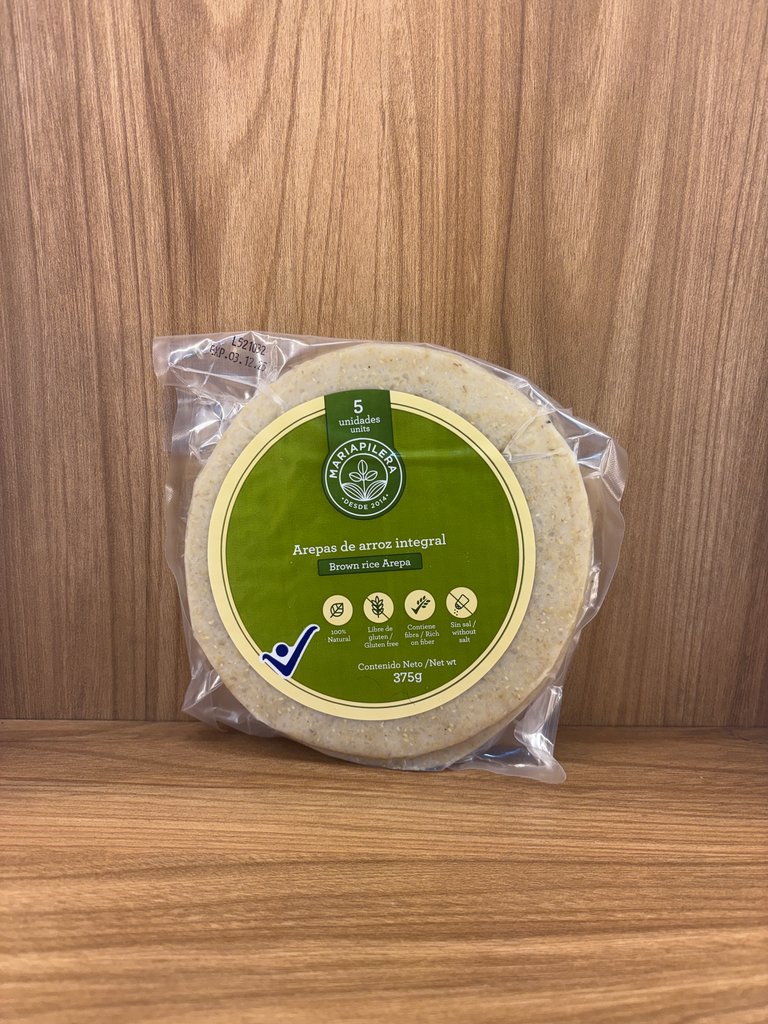 [MARIAPILERA-5] Arepa de Arroz Integral Natural x 5 Unid