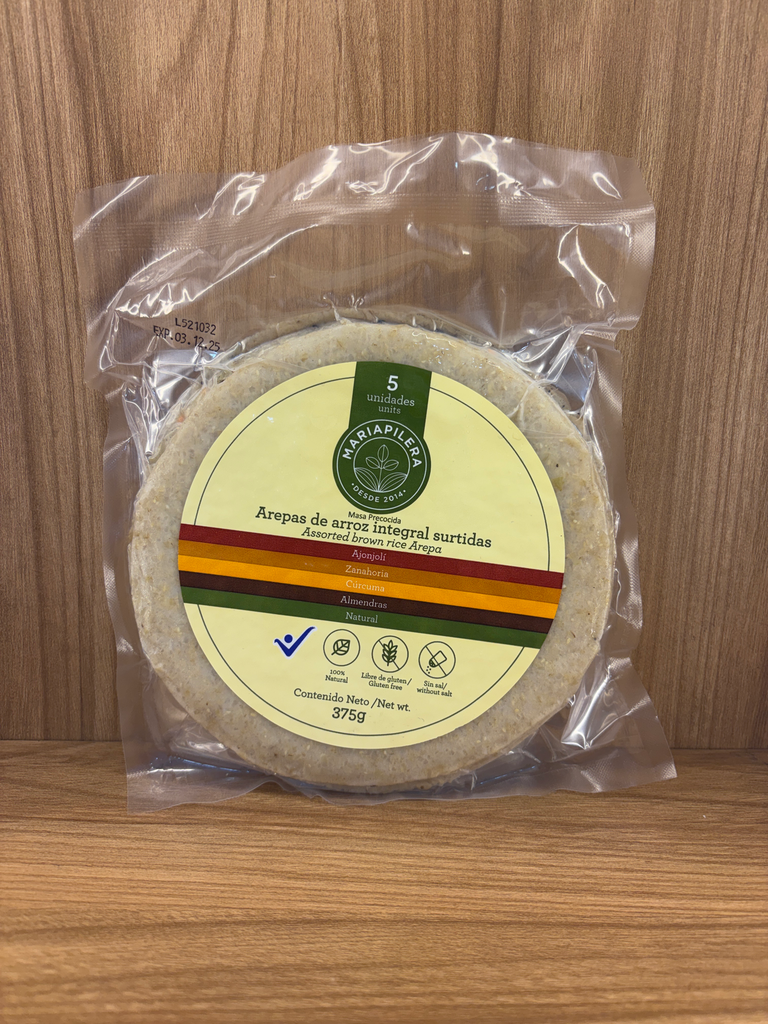 [MARIAPILERA-9] Arepa de Arroz Integral Surtidas x 5 Unid
