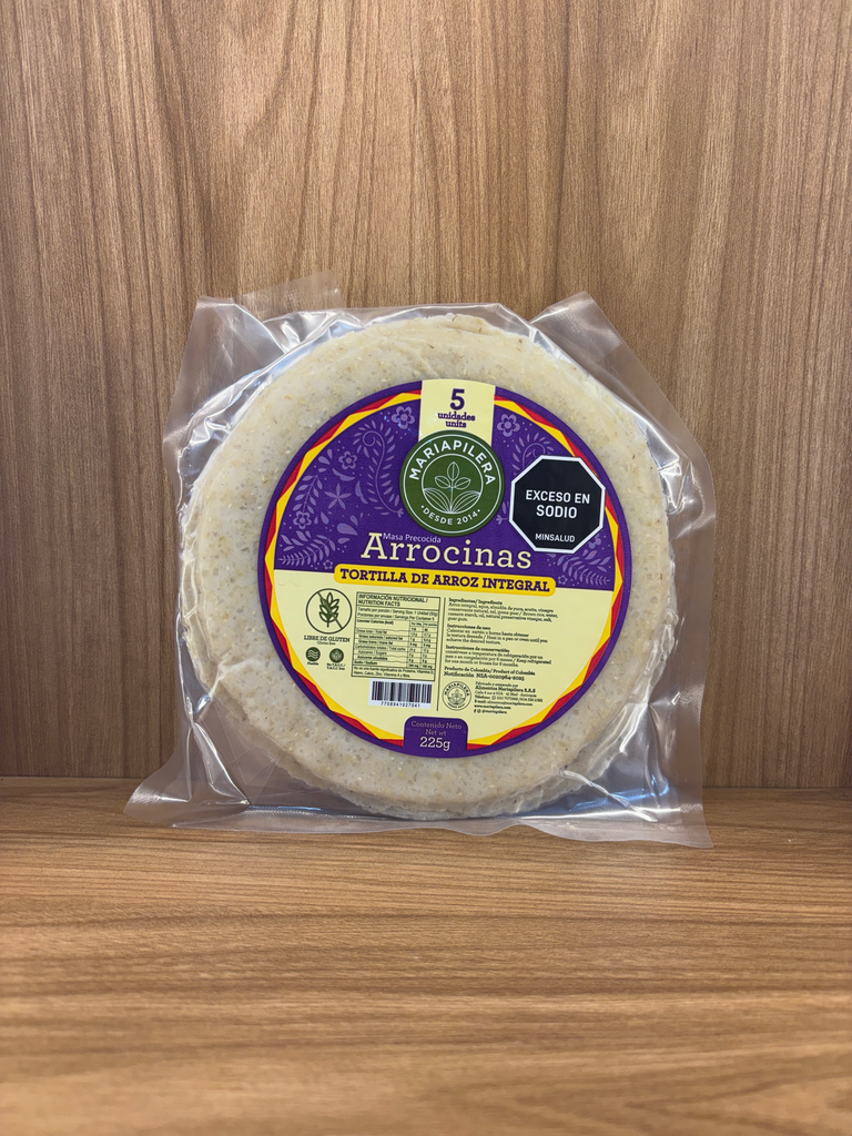 [MARIAPILERA-14] Tortilla de Arroz integral Arrocinas x 5 Unid