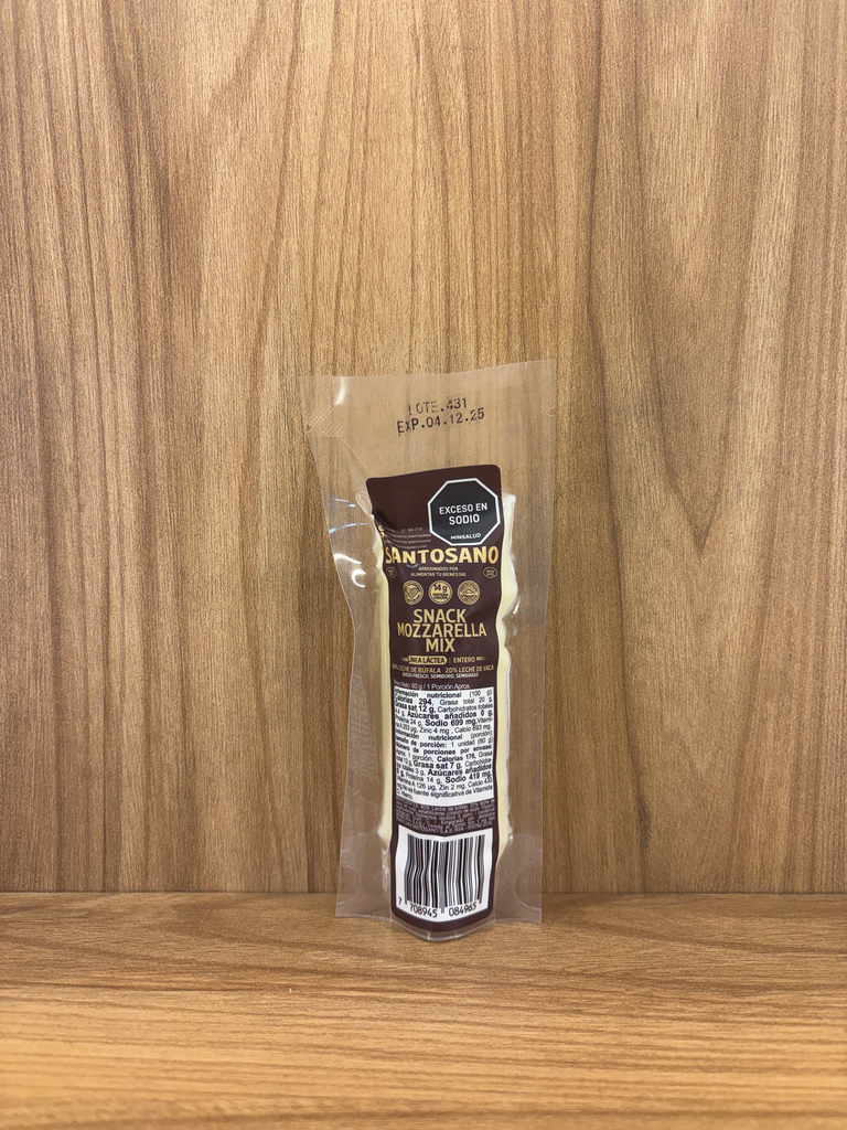 [SANTOSANO-2] Queso Barra Snack Mozzarella Mix x 60 Gr