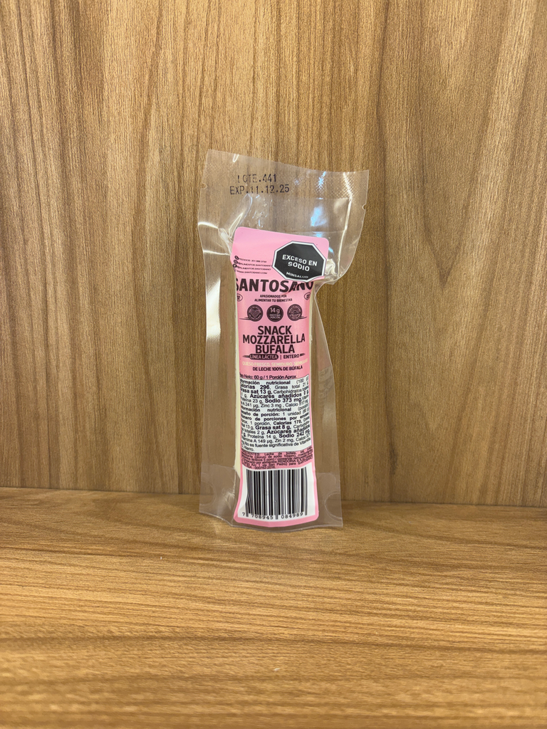 [SANTOSANO-1] Queso Barra Snack Mozzarella Búfala x 60 Gr