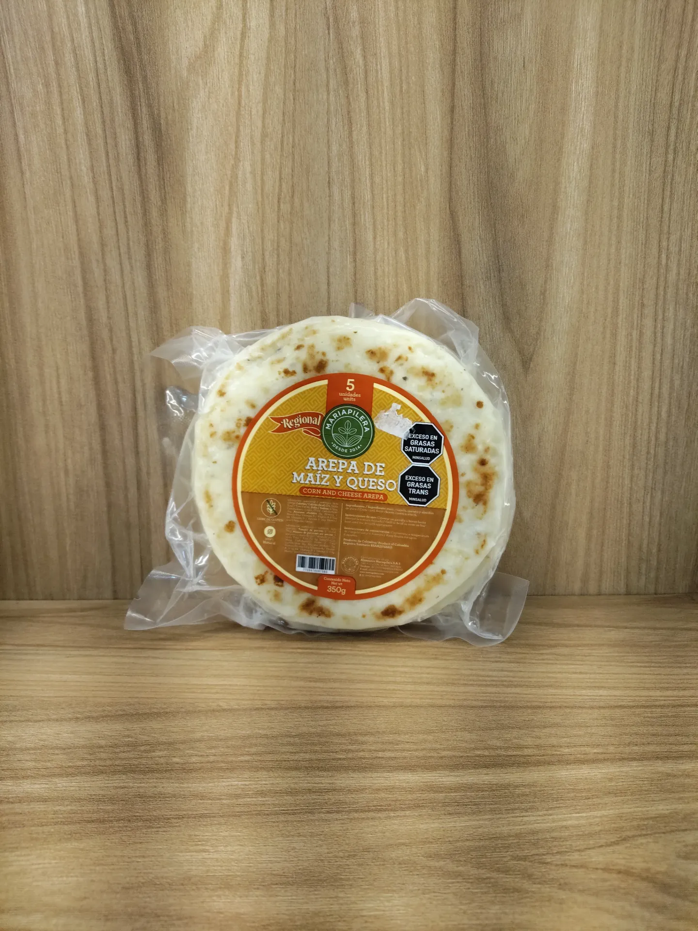 [MARIAPILERA-11] Arepa de Maiz con Queso x 5 Unid