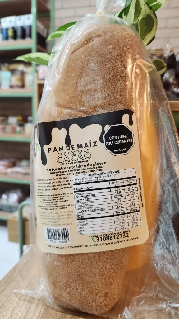 [ALIMVIDA-11] Pan de Maiz con Crema de Cacao x 350 Gr