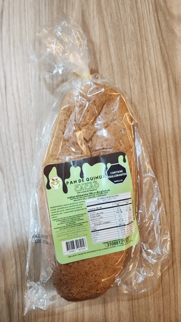 Pan de Quinua con Crema de Cacao x 350 Gr