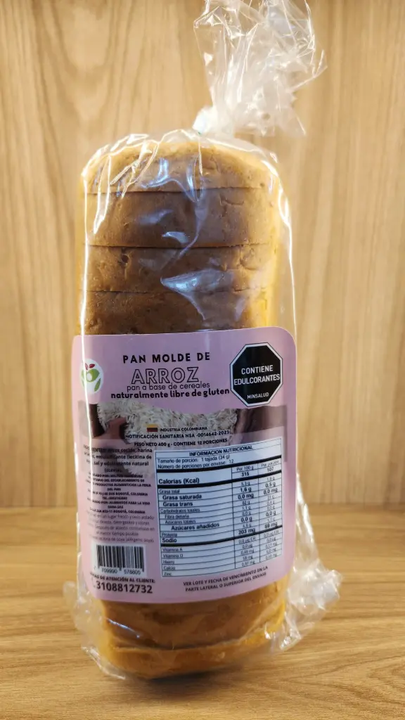 [ALIMVIDA-6] Pan Molde de Arroz x 400 Gr