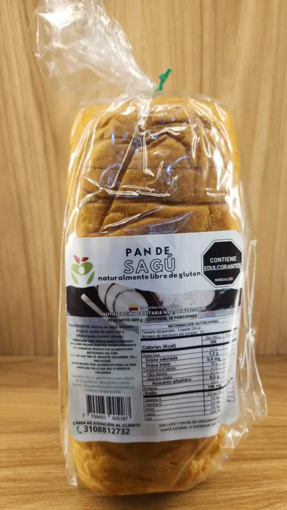 [ALIMVIDA-9] Pan Molde de Sagú x 400 Gr