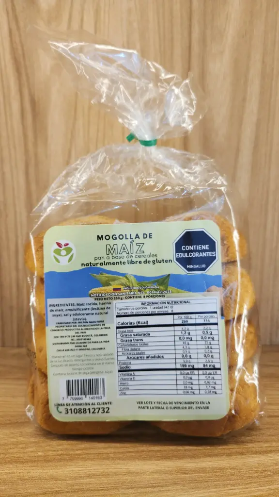 Pan Mogolla de Maíz x 330 Gr
