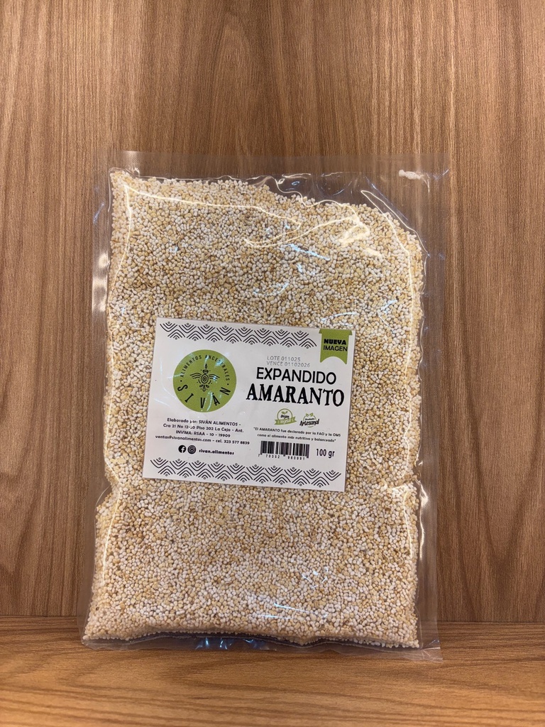 [SIVAN-KINTU-167] Expandido Amaranto x 100 Gr