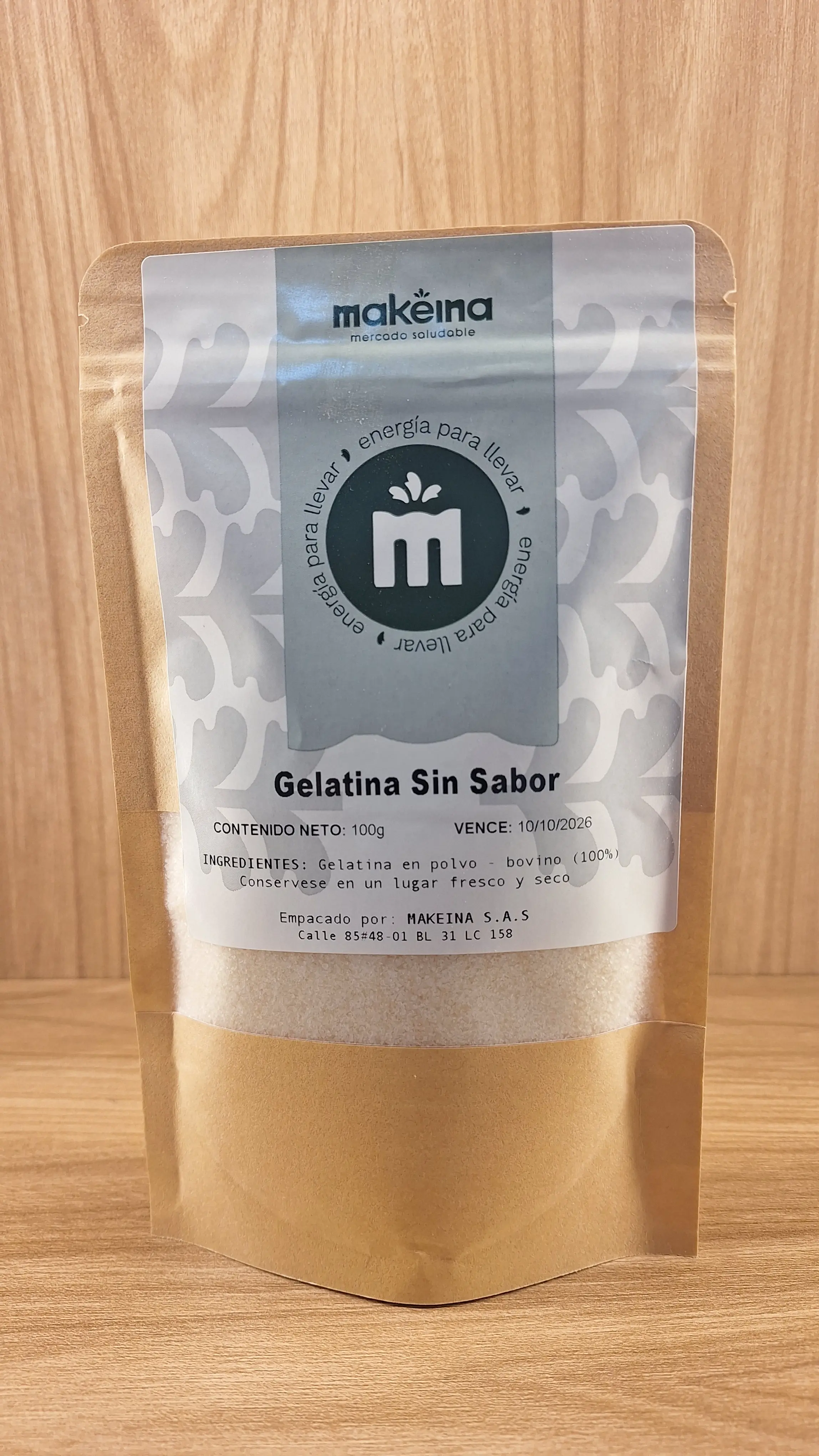 Gelatina sin sabor / grenetina Makeina